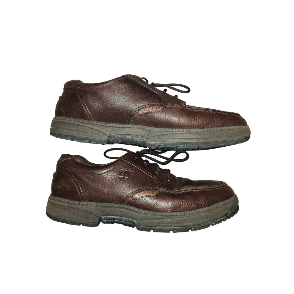 Timberland Brown Leather Active Comfort Technology Moc Toe Oxfords 47032 15M - Picture 1 of 6